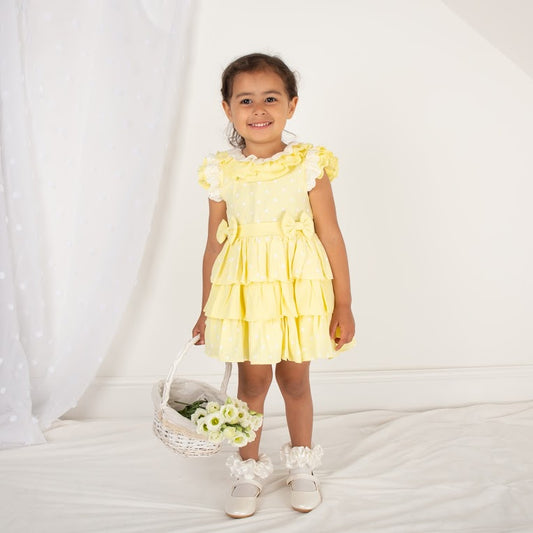 Caramelo "Poppy" Lemon Ra Ra Dress