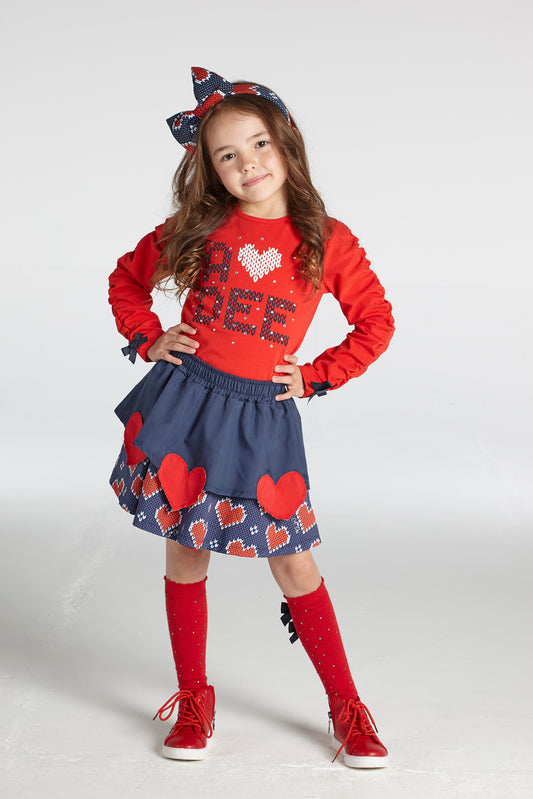 Ariana Dee Knitted Love Raelyn Top & Skirt Set