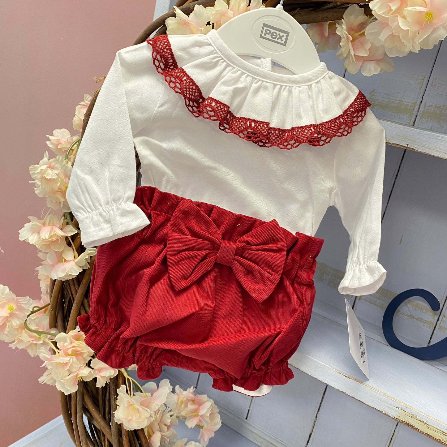 PEX Riona Red & White Outfit