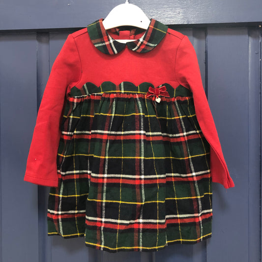 *12M only* Mayoral Tartan Dress