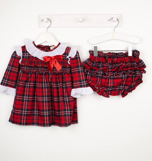 Caramelo Tartan Bloomer Set